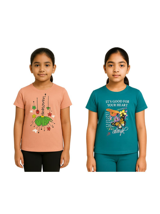 GIRLS T-SHIRT 7YRS TO 16YRS (PACK OF 2)