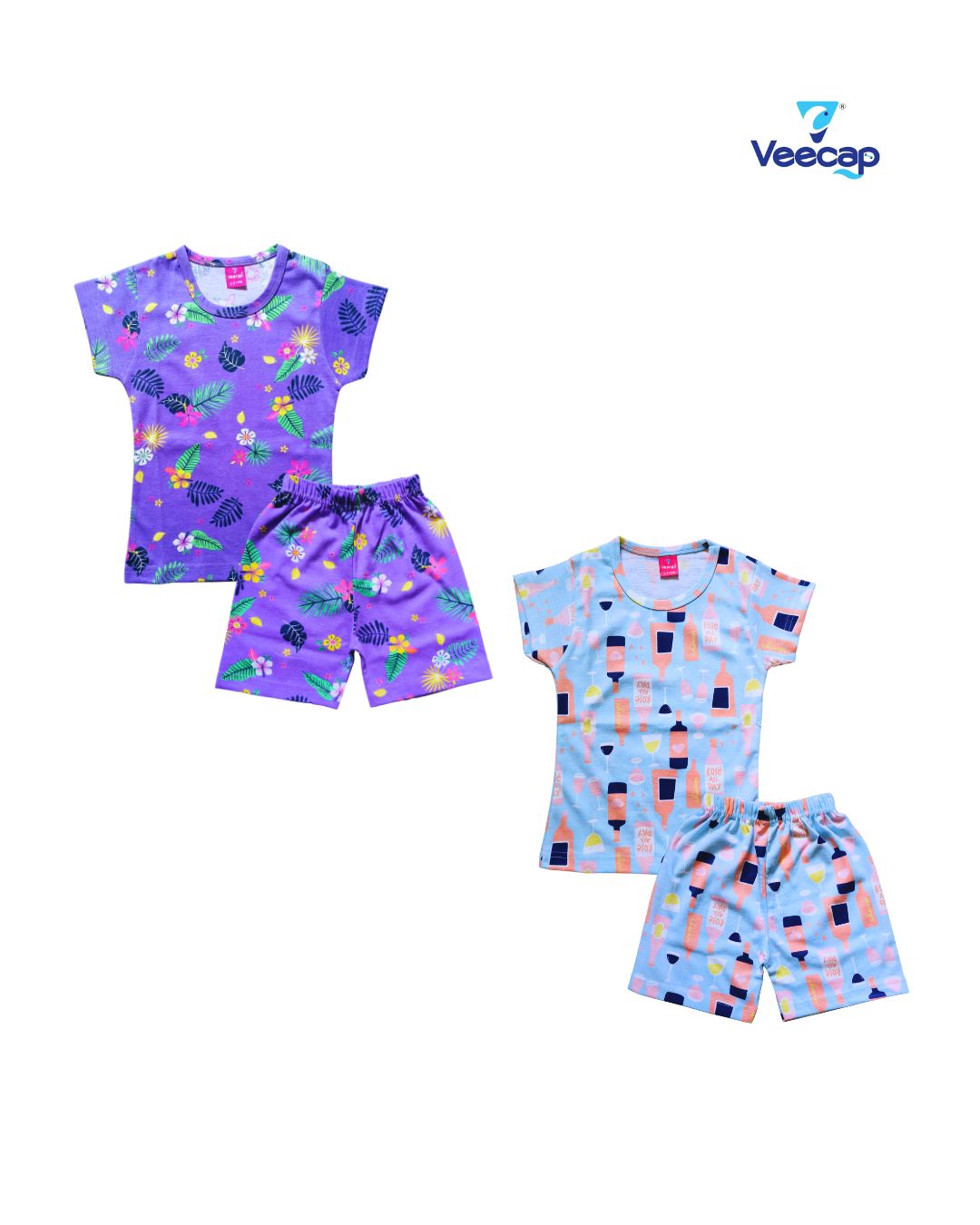 KIDS AOP SHORTS SET PACK OF 2(1-2YRS-7-8YRS)