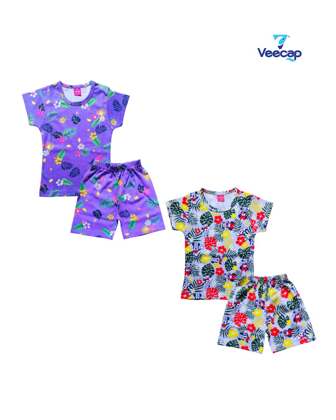 KIDS AOP SHORTS SET PACK OF 2(1-2YRS-7-8YRS)