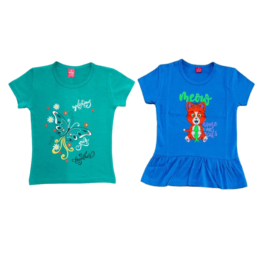 KIDS 5 DES T-SHIRT PACK OF 2(2 YRS -6 YRS)