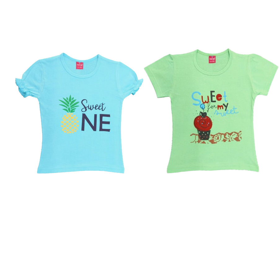 KIDS 5 DES T-SHIRT PACK OF 2(2 YRS -6 YRS)