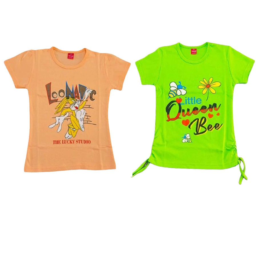KIDS 5 DES T-SHIRT PACK OF 2(2 YRS -6 YRS)