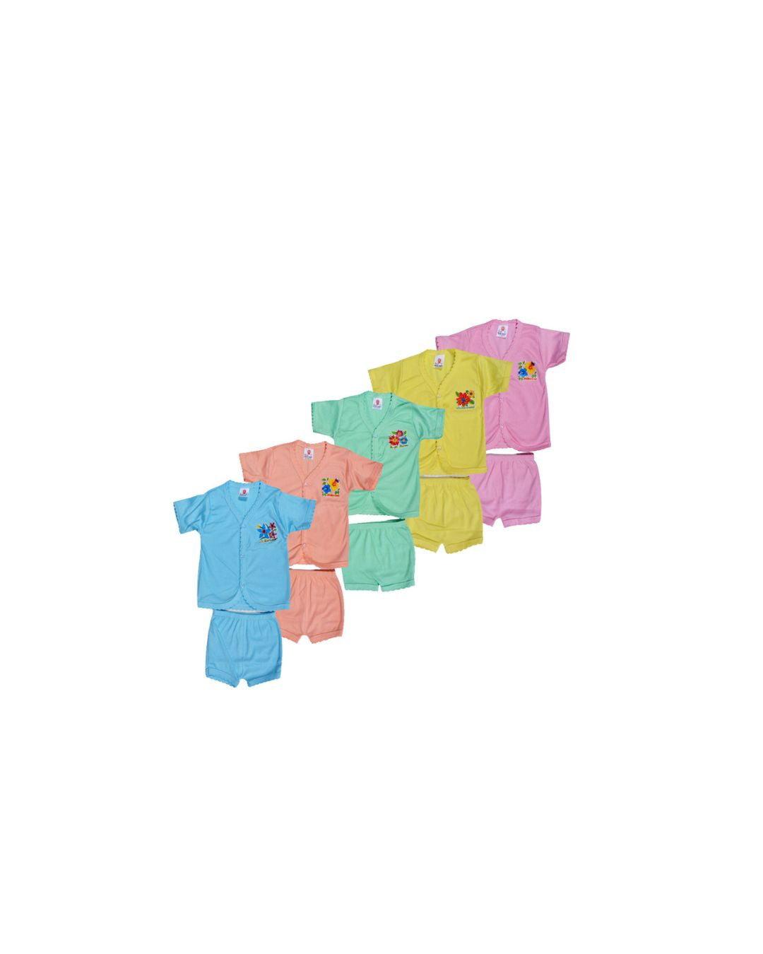 kids top bottom set pack of 5 S4(6-9m)