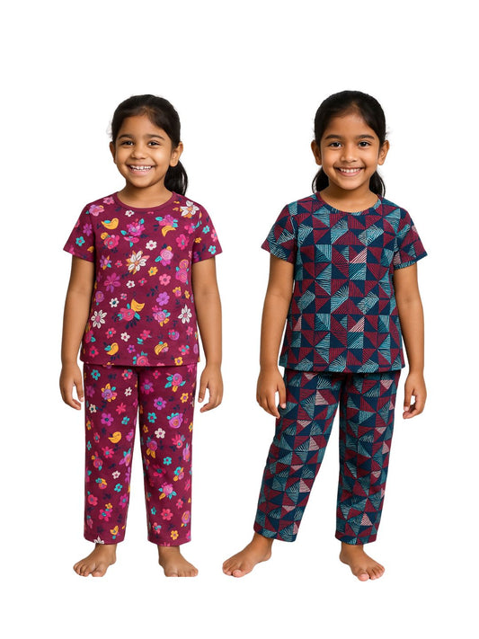 GIRLS AOP PYJAMA SET