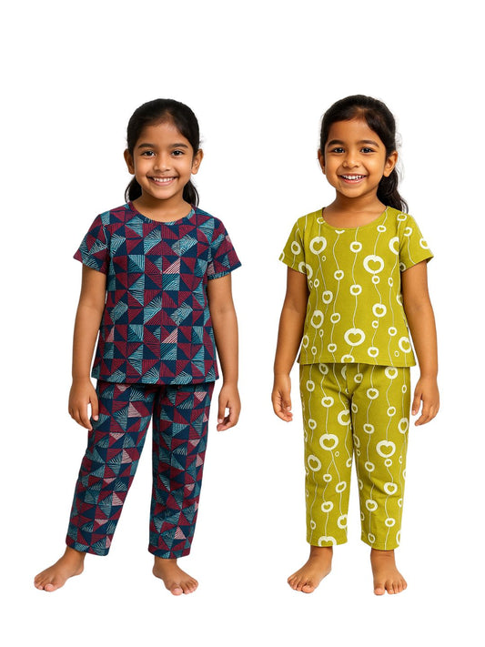GIRLS AOP PYJAMA SET