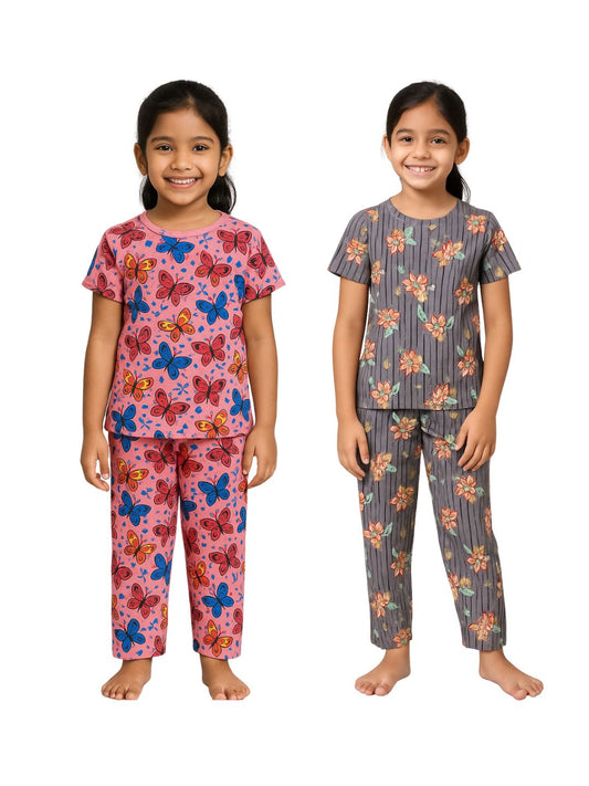 GIRLS AOP PYJAMA SET