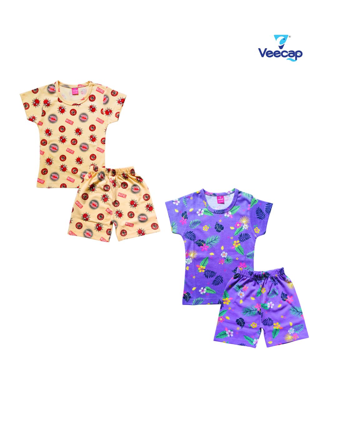 KIDS AOP SHORTS SET PACK OF 2(1-2YRS-7-8YRS)