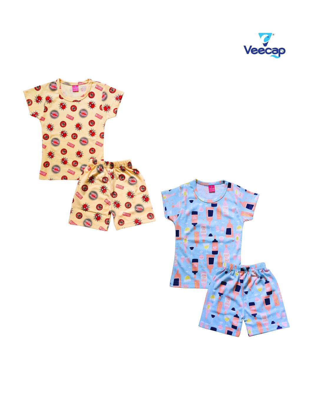KIDS AOP SHORTS SET PACK OF 2(1-2YRS-7-8YRS)
