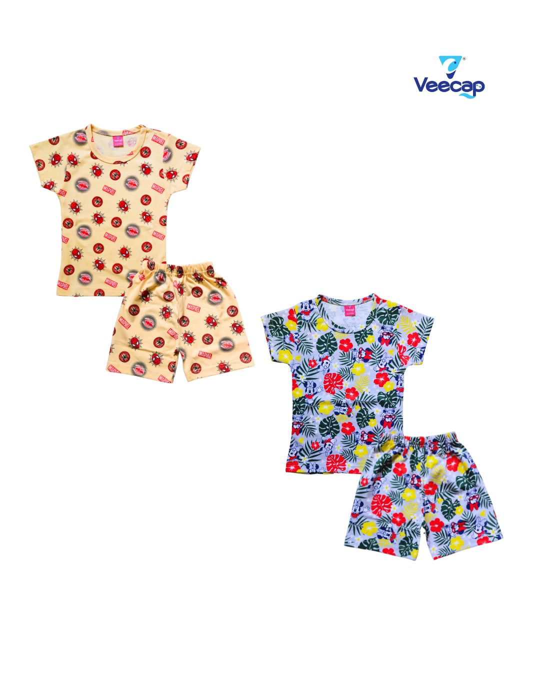 KIDS AOP SHORTS SET PACK OF 2(1-2YRS-7-8YRS)