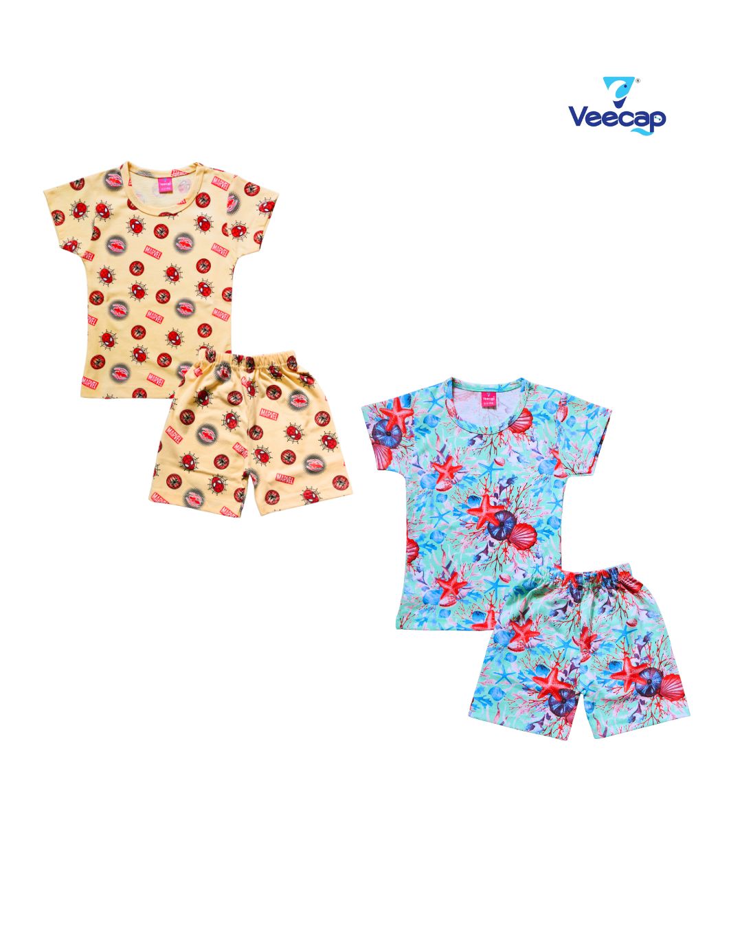 KIDS AOP SHORTS SET PACK OF 2(1-2YRS-7-8YRS)