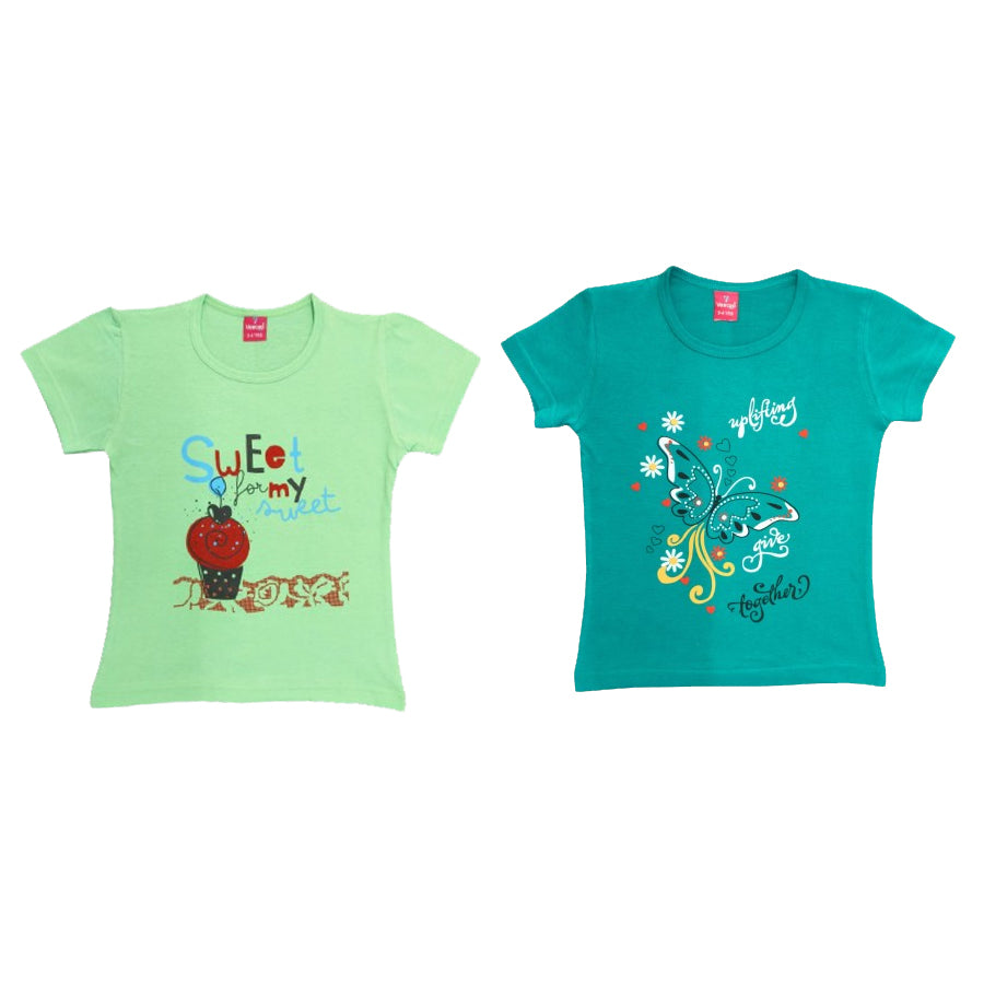 KIDS 5 DES T-SHIRT PACK OF 2(2 YRS -6 YRS)