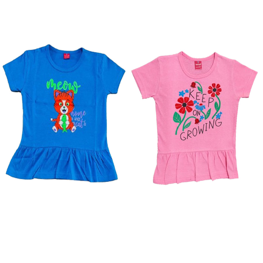 KIDS 5 DES T-SHIRT PACK OF 2(2 YRS -6 YRS)